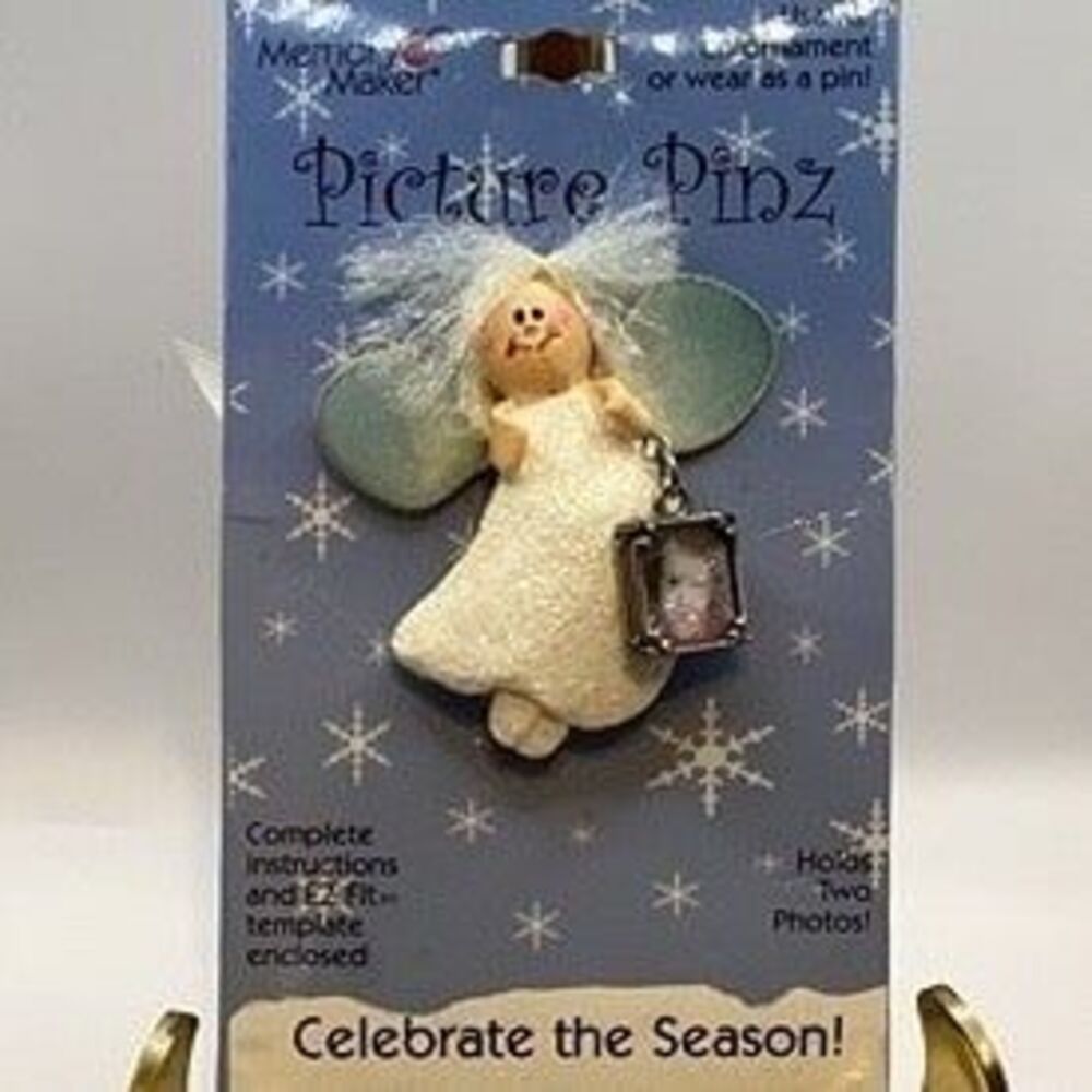 Memory Maker Picture Pinz Angel with Photo Charm Scrapbooking